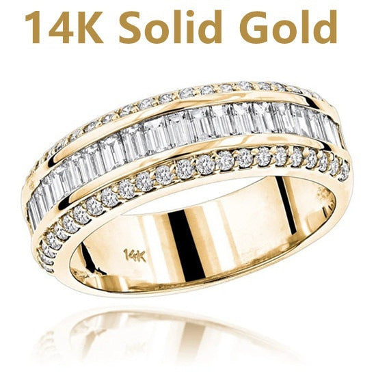 14 K Yellow Gold Diamond Ring