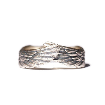 Original Design Angel A Silver plated Copper Couple's Ring for Men and Women