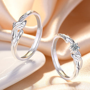 New Thorns Couple Rings a Pair Of Fashion Personality Open Ring Valentine's Day Gift Leaves To Ring