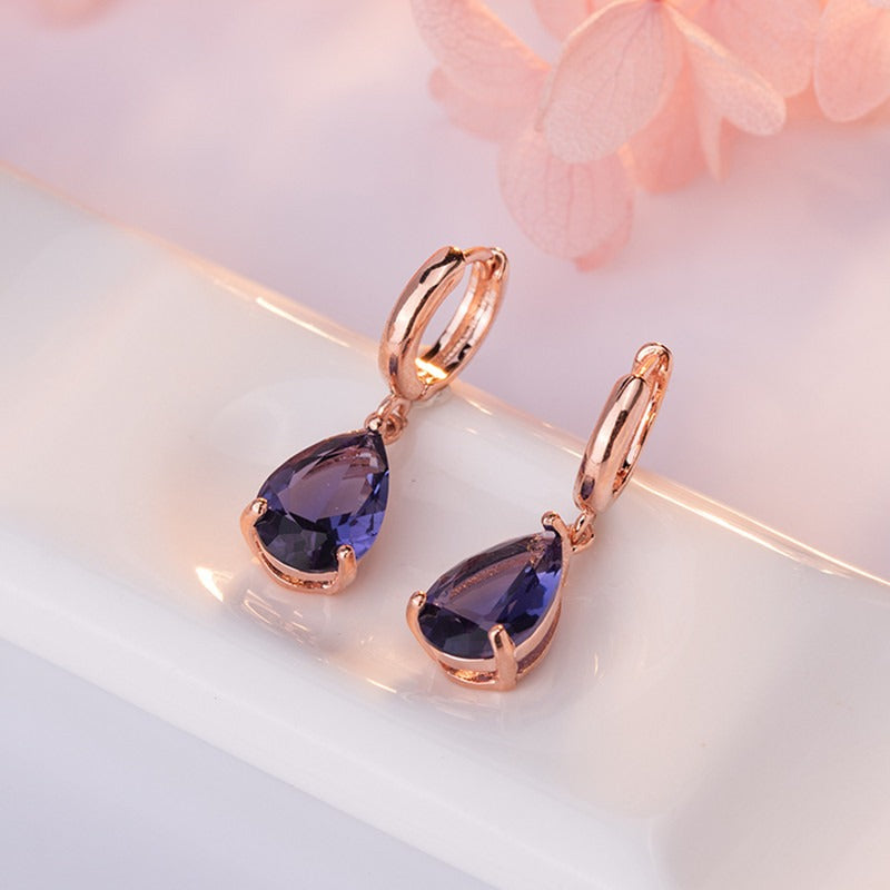 New European and American Fashion Water Drop shaped Earrings and Jewelry