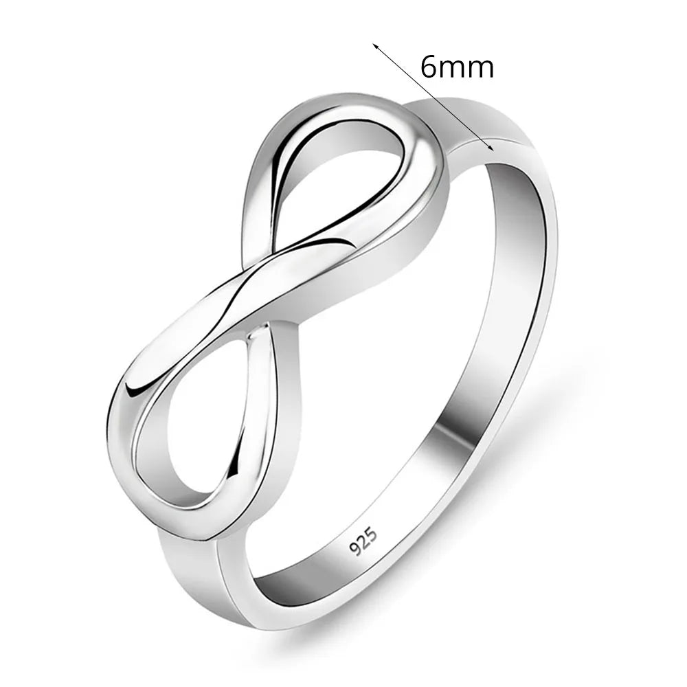 925 Sterling Silver Infinity Ring