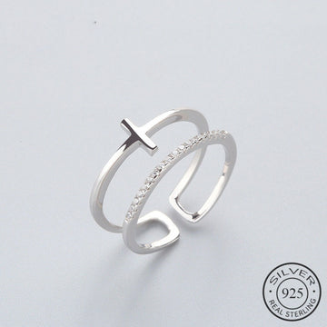 Geometric BRidal Cross Personality Ring 925 Sterling Silver For Women Birthday Party Fine jewelry New Accessories