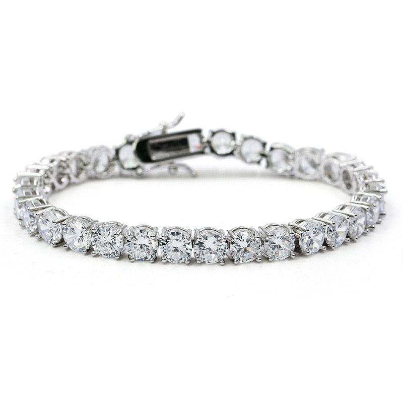 Tennis Bracelet AAA CZ 3mm 4mm 5mm 1 Row Cubic Zirconia