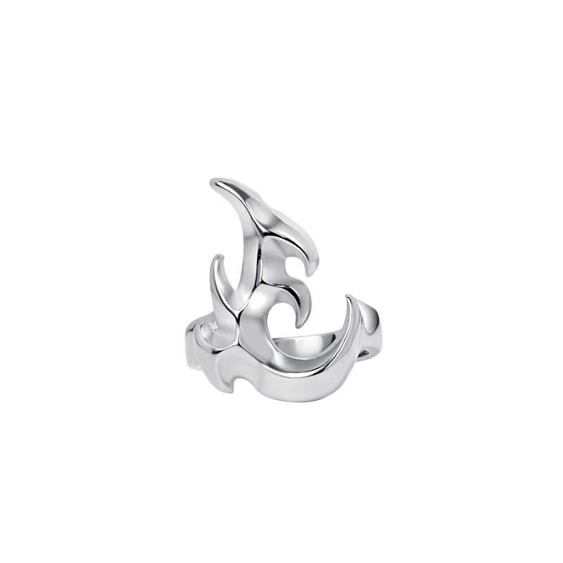 a8o series original totem flame three-dimensional titanium steel ring