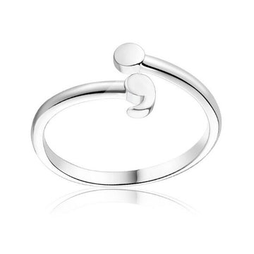 Semicolon Adjustable Women Rings