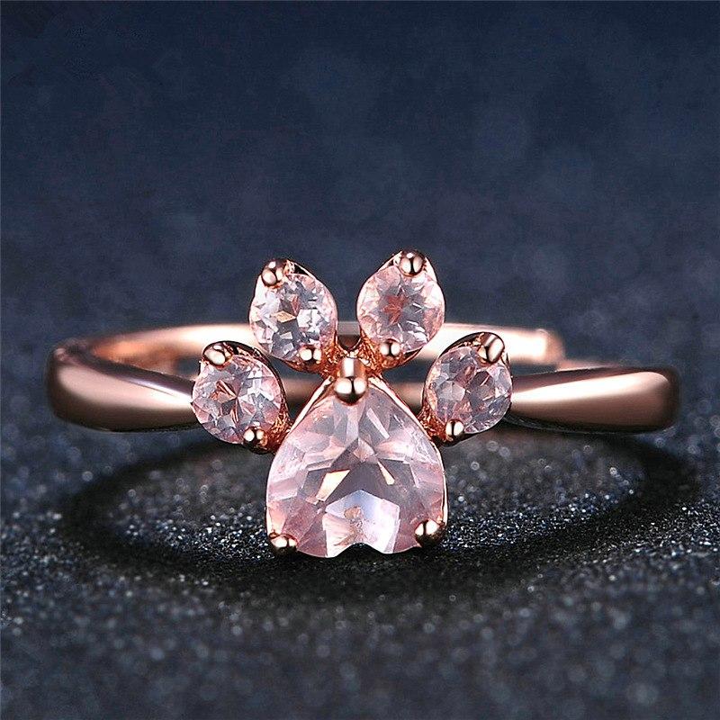 Bear Paw Cat Claw Opening Adjustable Ring