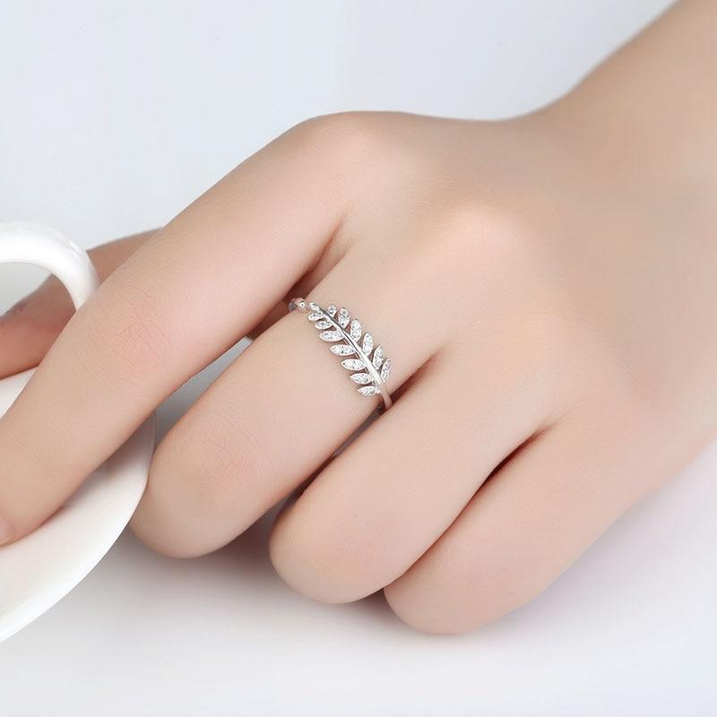 Simple Open Design Leaf Ring