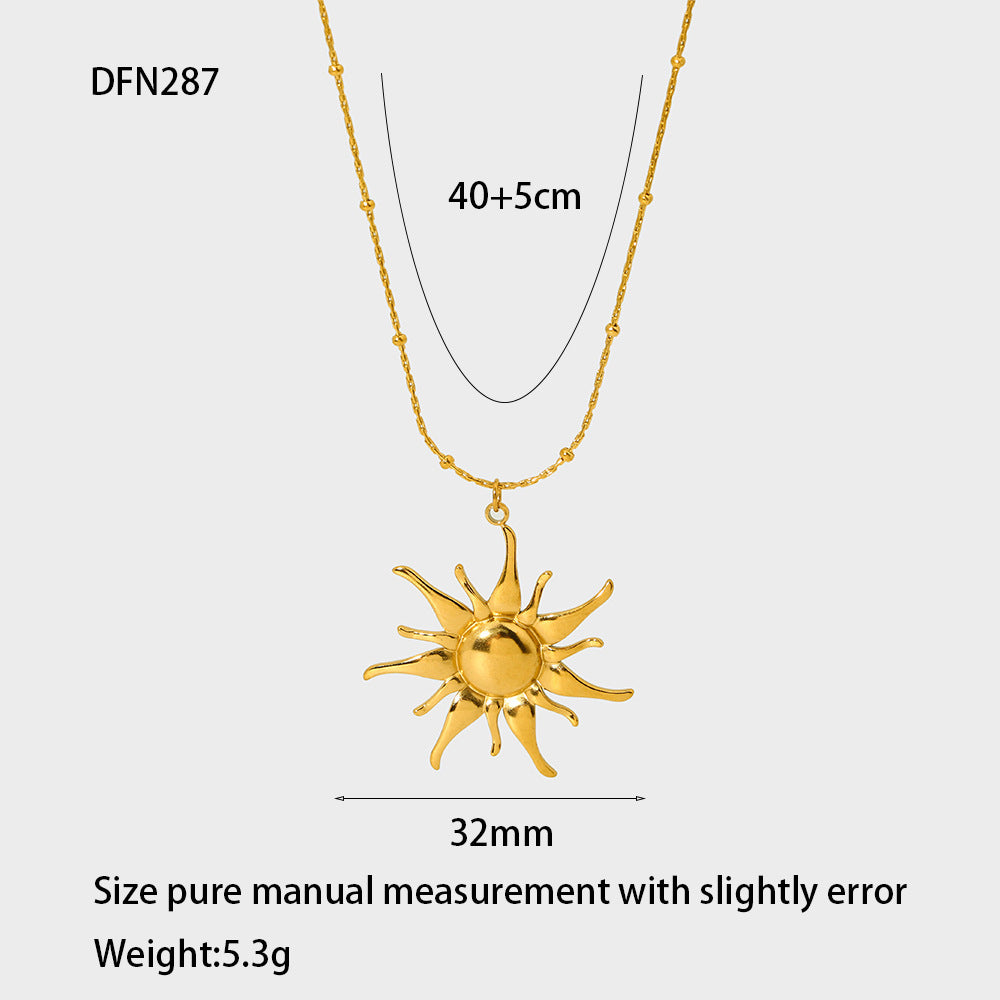 Jewelry Vacation Simple Style Star 304 Stainless Steel Plating Pendant Necklace