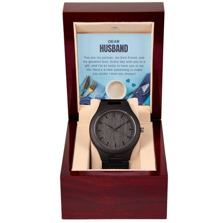 Dear Husband - Wooden Watch