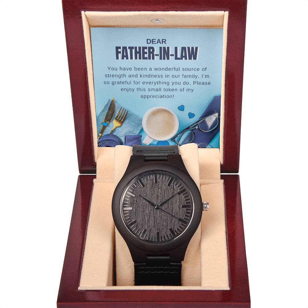 Dear Father-in-law - Wooden Watch