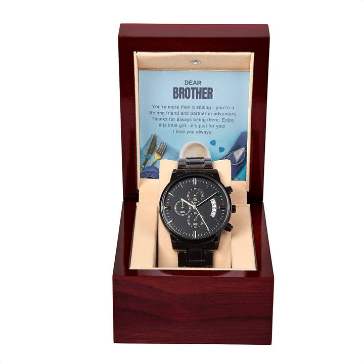 Dear Brother - The Black Chronograph Watch
