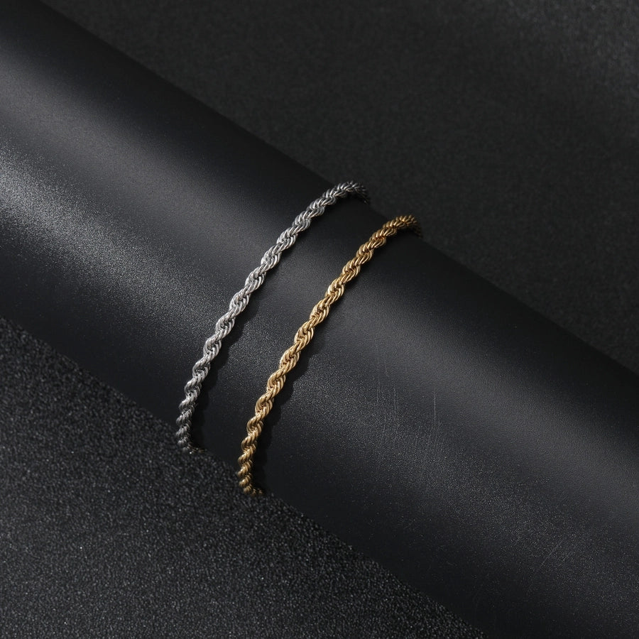 Fashion Geometric 304 Stainless Steel Plating Men'S Bracelets