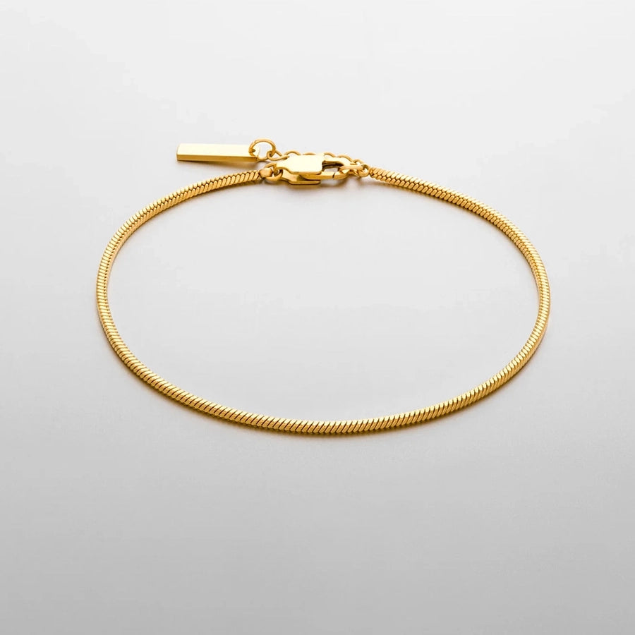 Hip-Hop Simple Style Geometric 304 Stainless Steel 18K Gold Plated White Gold Plated Bracelets In Bulk