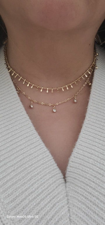 2 PCs Golden Glow Layered Necklaces